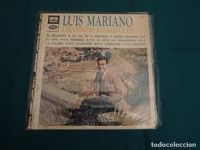 Discos de vinilo: LUIS MARIANO - CHANSONS ESPAGNOLES - LP RARO Y FIRMADO POR LUIS MARIANO - EDICIÓN FRANCESA